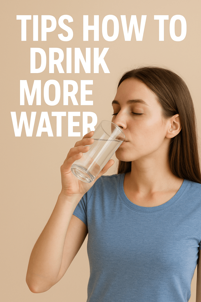 tips how to drink more water
